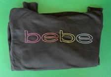 Bebe Sport Women's Size M Black Hoodie Graphic Long Sleeve Drawstring