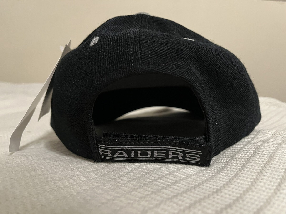 NWT Vintage Oakland Raiders Black Hat Cap Original American Needle