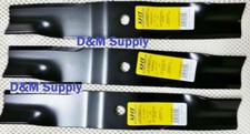Set of 3 Mower blades to fit Kubota RCK54-23ZG RCK54GR RCK54P-127Z 