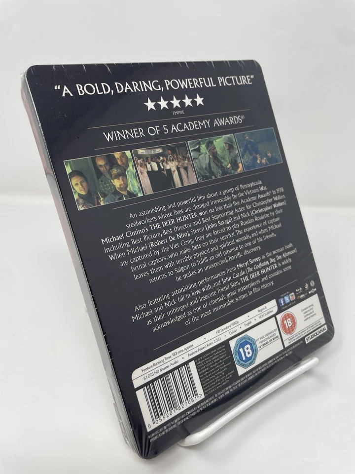 The Deer Hunter Blu-ray Steelbook, Zavvi Exclusive UK Import, OOP RARE SEALED - Image 2 of 4
