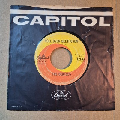 The Beatles Canada 45 Capitol 72133 ROLL OVER BEETHOVEN / PLEASE MR. POSTMAN G+