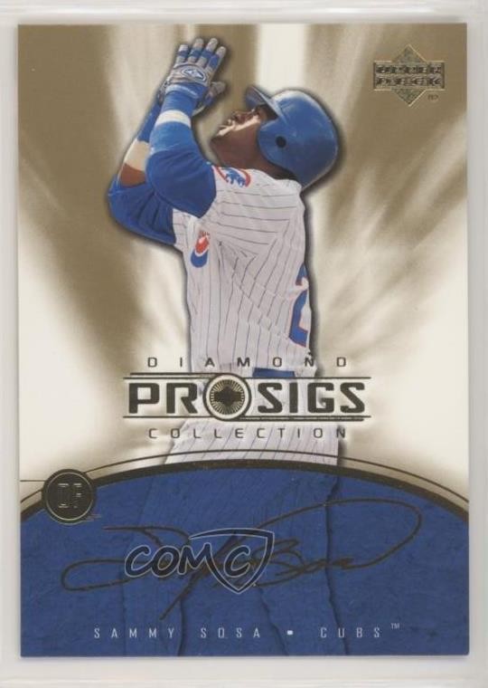 2004 Upper Deck Diamond Collection Pro Sigs Gold Sammy Sosa #29 00em