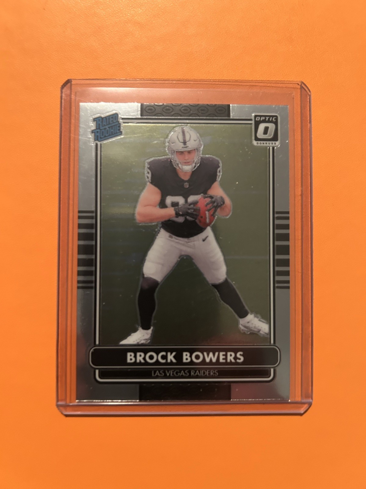 Brock Bowers 2024 Donruss Optic Rated Rookie RC Retro 1994 Throwback CARD #7