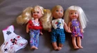 VINTAGE BARBIE'S SISTER KELLY & TOMMY Dolls Lot Of 3 -Mattel 1990s