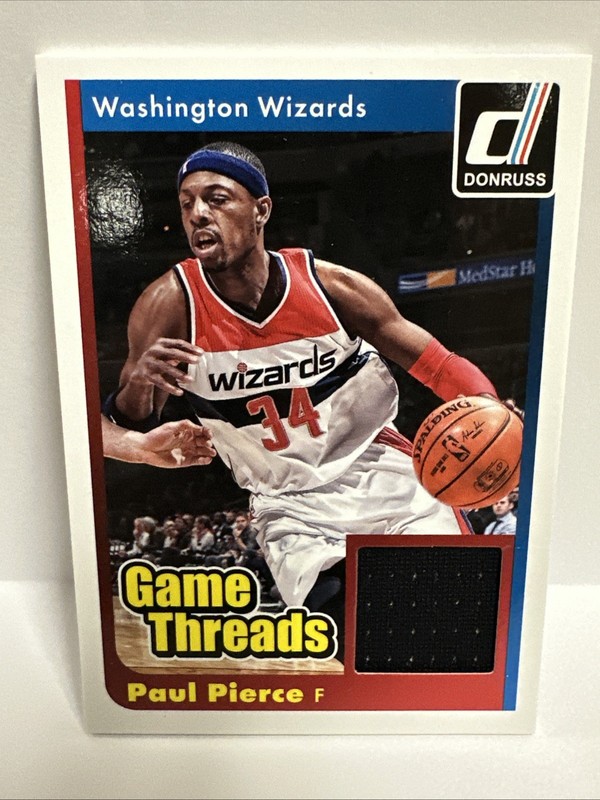 2014-15 Panini Donruss Basketball Paul Pierce Game Threads Patch