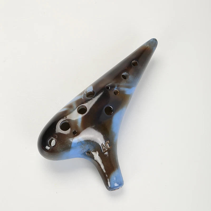 Ocarina 12 orificios ahumado alto tono CA para principiantes para enviar materiales de enseñanza Foto 4 de 4