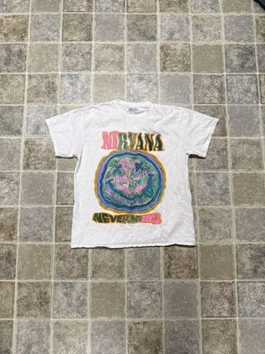 Nirvana Nevermind Psychedelic Smiley Face Graphic T-Shirt