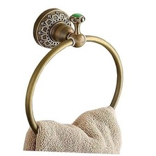 Wall Mounted Towel Ring/Towel Holder,Solid Brass Construction, Antique Brass