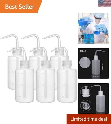 Clear 250ml Squeeze Bottles with Scale Labels   Ideal for Indoor Plants and Labs