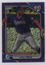 2024 Bowman Chrome Prospects Purple Shimmer Refractor 117/250 Angel Feliz 0r6k