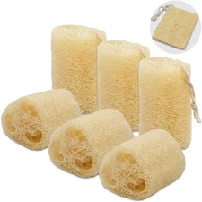 Loofah Spa Exfoliating Scrubber Luffa Body Wash Sponge Remove Dead Skin (6Pcs)