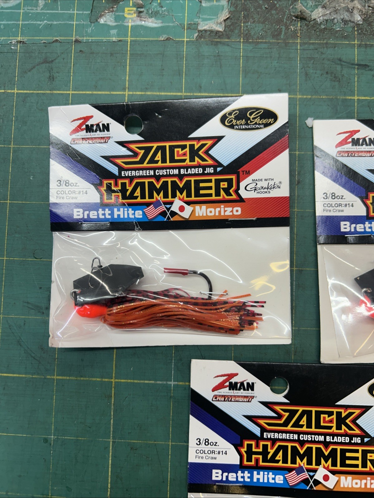 Z-Man Fire Craw Jack Hammer Chatterbait 3/8oz Lot Of 3! - Image 2