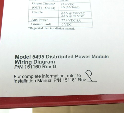 Honeywell Silent Knight 5495 Power Module Red With Enclosure Fire Alarm NIB - Picture 11 of 17