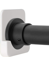 Shower Curtain Rod Holder for Wall Mount  Adhesive Shower Tension Rod Retainer