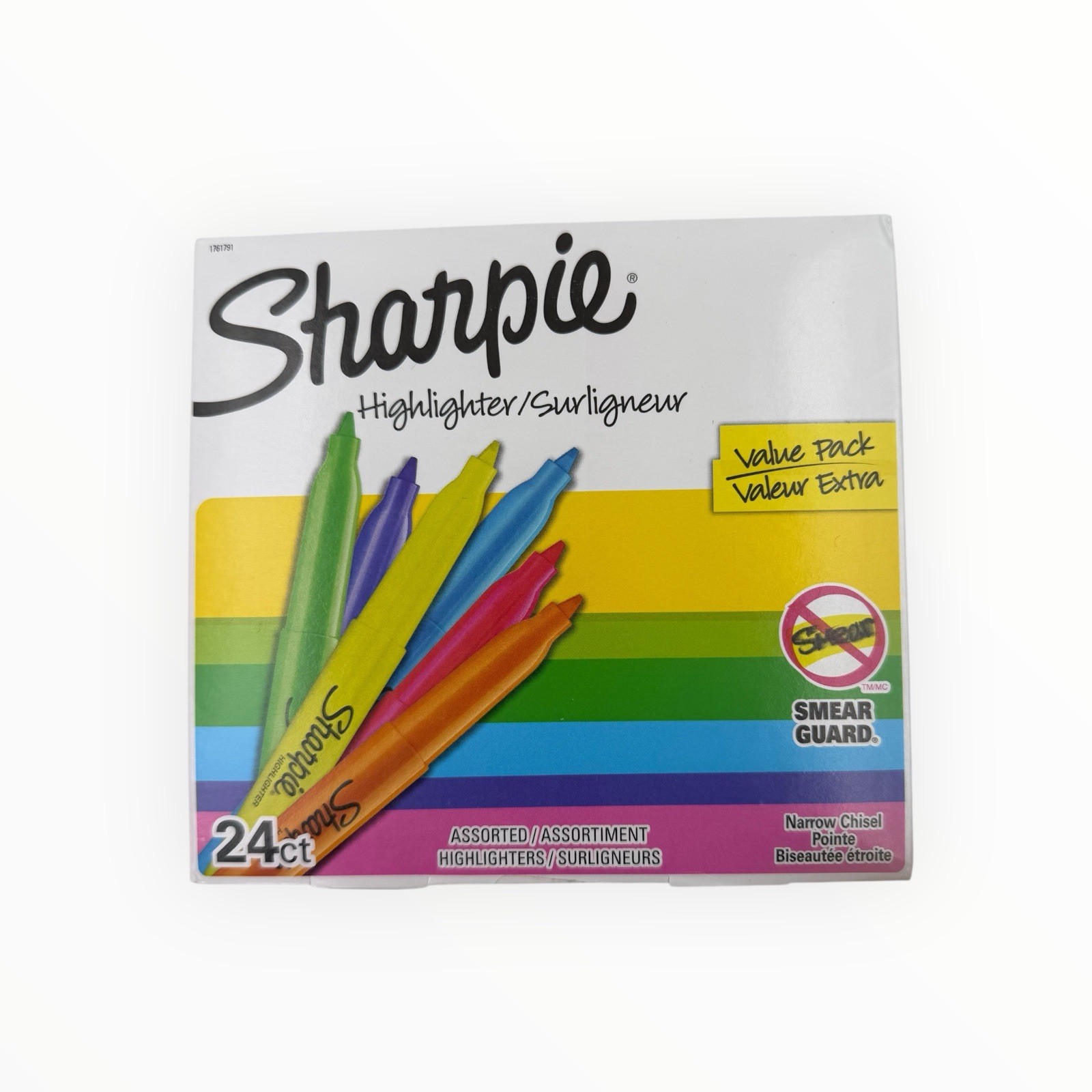 S Sharpie Pocket Highlighters Narrow Chisel Tip Assorted Col