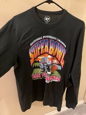 Super Bowl 60 officially licensed long-sleeve shirt '47 black new medium SB LX