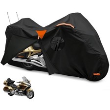 XYZCTEM Motorcycle Cover Heavy Duty Waterproof with Side Top Box, Fits Harl...