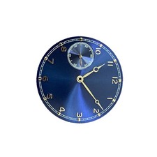Blue Silver 37mm Watch Dial With Hands Parts for ETA 6497 ST3600 Movement Watch
