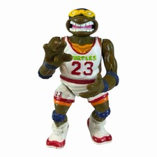 Vintage 1991 Slam Dunkin' Don Teenage Mutant Ninja Turtle White Jersey TMNT