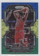 2021-22 Panini Prizm Choice Blue Yellow & Green Prizm Thaddeus Young #118 5ub
