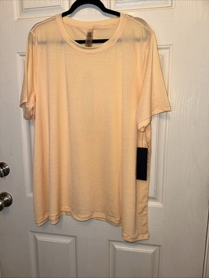 3X Light Orange Tunic By Mono B Keyhole In The Back