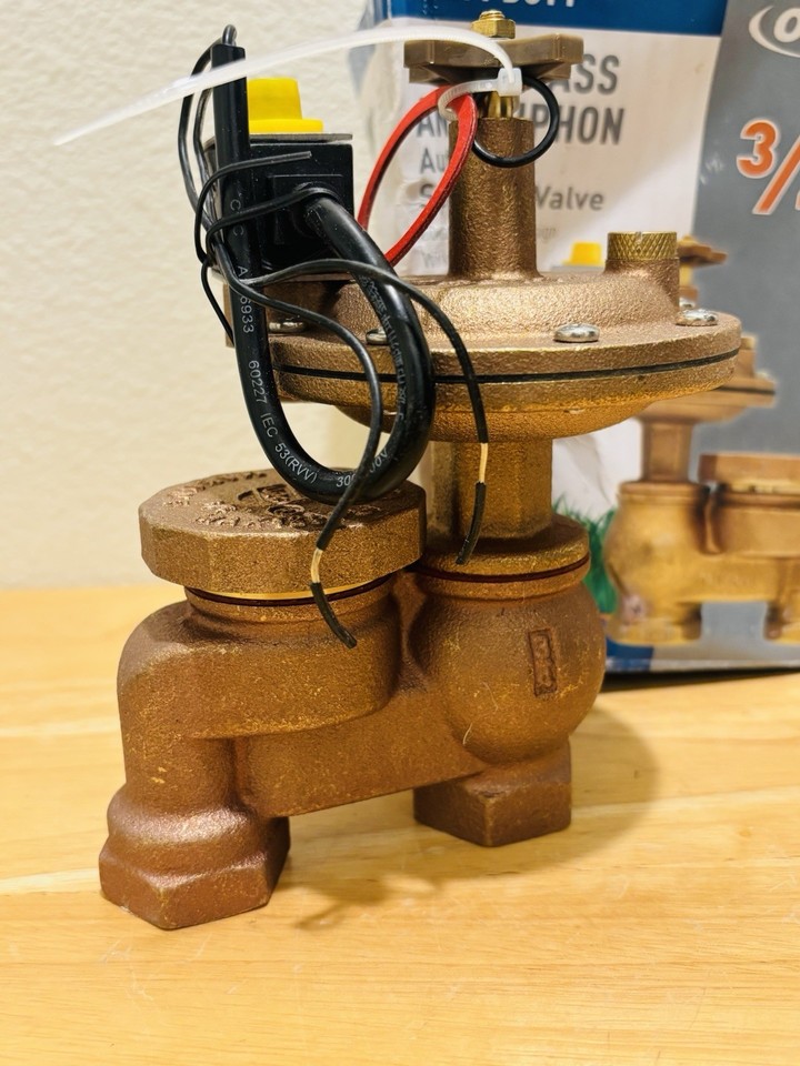 Orbit 57065 Unterirdisches Sprinkler-Ventil, 3/4" – Messing, Für Automatische Bewässerungsanlagen