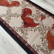 Custom Size Anti-Slip Rooster Beige Design Ru...