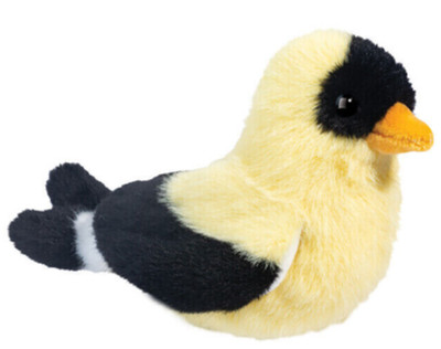 Faye 7.5'' Goldfinch Douglas Plush Yellow & Black Bird Stuffed Animal Cuddle Toy