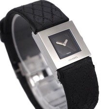 CHANEL Matelasse H0116 Square Black Dial Quartz Ladies Watch Luxury Genuine Box