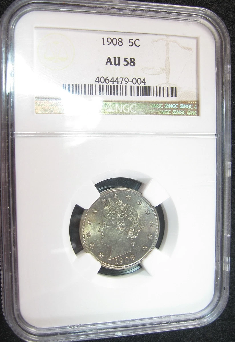Grade AU 58 US Liberty Nickels (1883-1913) for sale | eBay