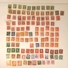 100 Foreign Cancelled Postage Stamps lot Canada France Vintage Buy2 Get 3rd Free