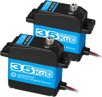 Pack of 2 RC Servo 35KG Steering Servo 7.4V Digital Motor Stainless Steel Gear H
