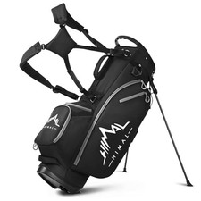 14-Way Golf Stand Bag, Golf Bag with Stand - Lightweight Durable Club Black