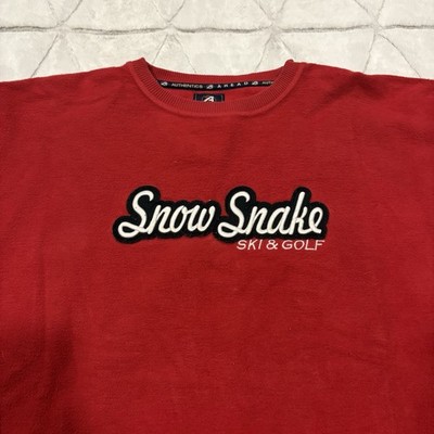 Ahead Authentics Vintage Men s Cotton Snow Snake Red Crewneck Sz XXL