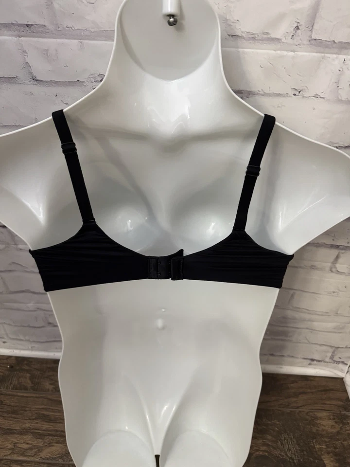 Wacoal Bra 38C Perfect Primer Full Figure Black Underwire Seamless 855213 - Image 3 of 4