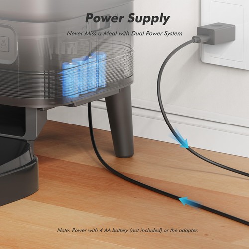 Automatic Cat Feeder - 4L Timed Cat Dry Food Dispenser, Programmable Portion ... - Picture 6 of 7