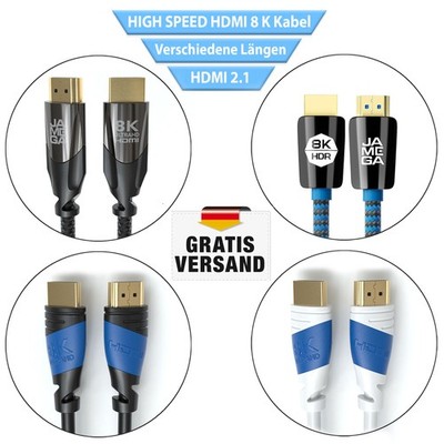 HighSpeed HDMI 2.1 8K Kabel Ultra HDR UHD HDTV HDR10+ PS5 DSC 48Gbit/s 4K eARC