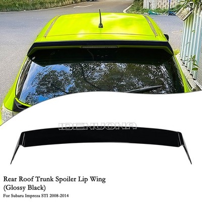 Car Rear Trunk Roof Spoiler Wing For Subaru Impreza GRB WRX STI 2008-2014 Black