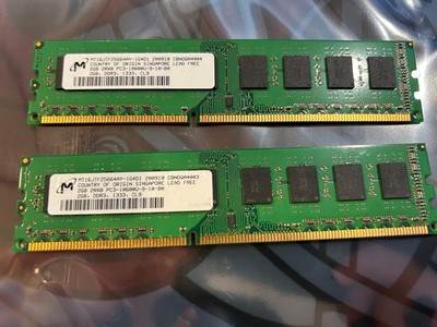 Micron MT16JTF25664AY-1G4D1   2RX8 PC3-10600U DDR3 RAM 1333 CL9 4GB (2 x 2GB)