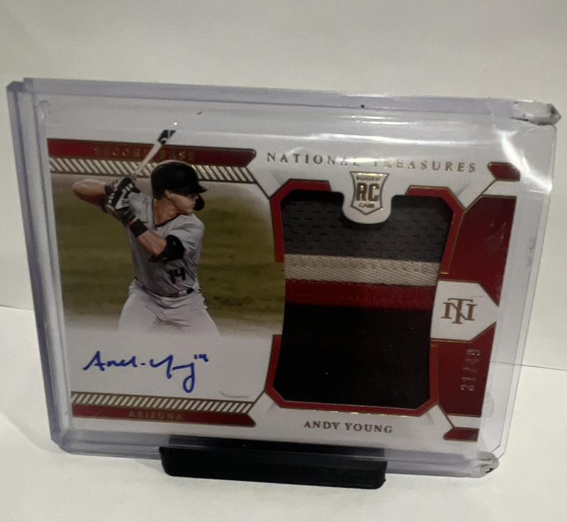 Panini National Treasures 2021 Andy Young RC Auto Relic #151