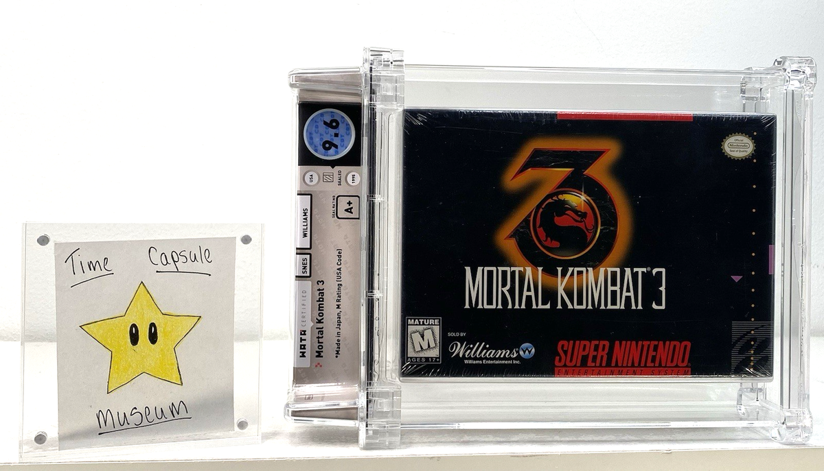 Mortal Kombat 3 III 1995 New Super Nintendo SNES Sealed WATA 9.6