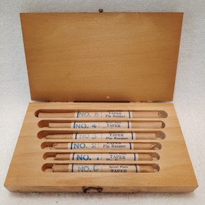 Spiral Taper Pin Reamer Set 0-5 Millersburg Machinist Tool Maker w/ Wood Box USA