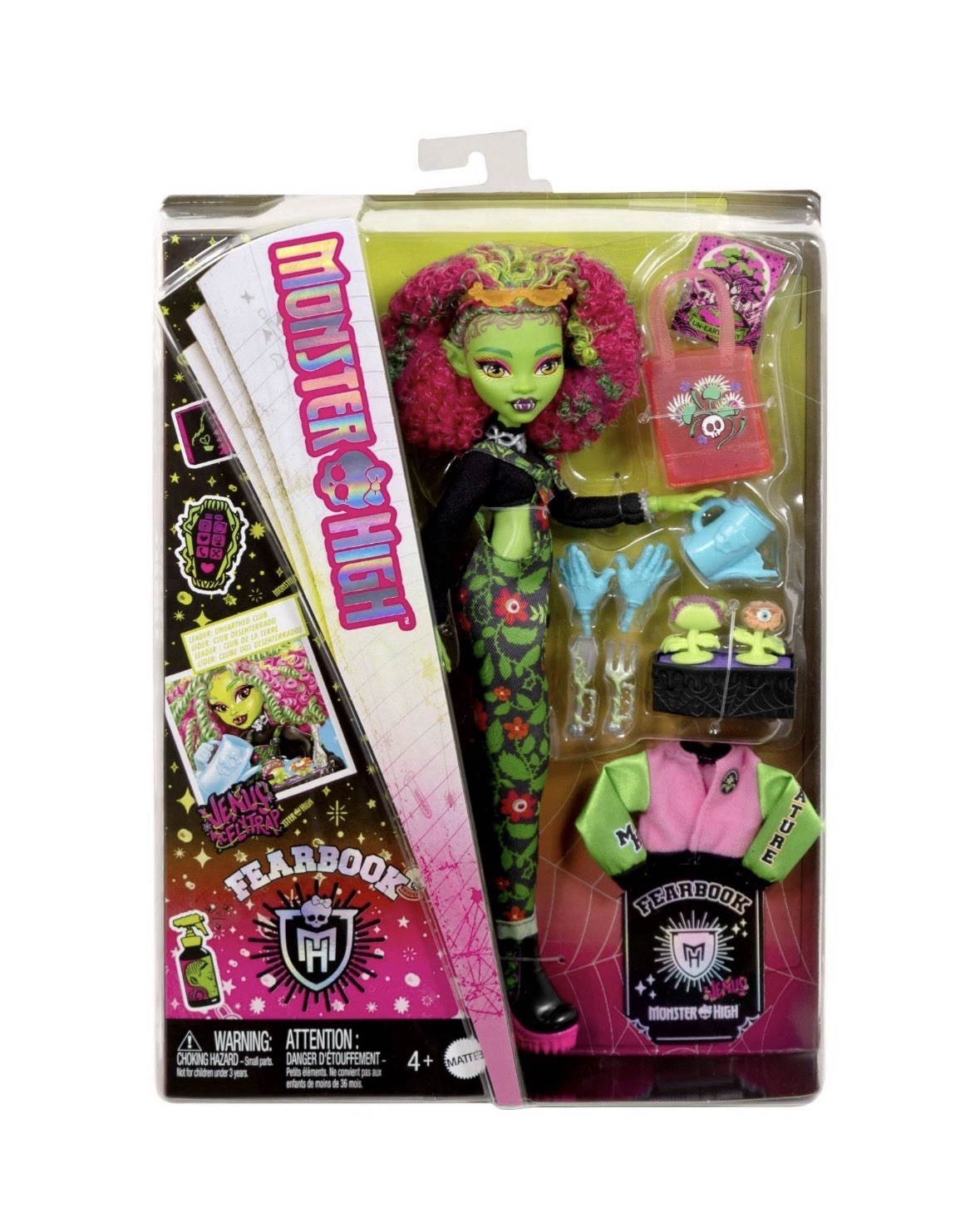 Детские куклы Mattel Monster High Fearbook Venus McFlytrap JDR59 Fashion Doll & Accessories
