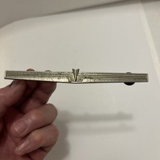 Vintage Pontiac Interior Door Emblem 4856343 - 5-12 Long Oem Metal Early 60s
