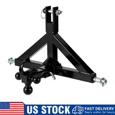 3 Point Trailer Hitch 2 Receiver Towing Hook Heavy Duty Cat.1 Tractor Drawbar