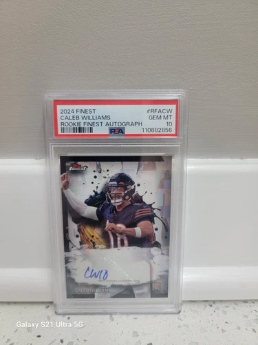 2024 Topps Finest Caleb Williams RC Auto PSA 10