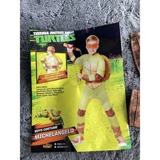 Teenage Mutant Ninja Turtles Boys Michelangelo Full Body Costume Small 4-6