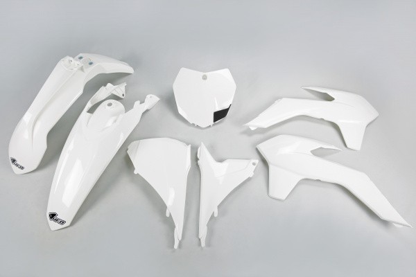 Kunststoff Kit Ktm SX SXF 125 150 250 350 450 500 2013 - 2015 Ufo Weiß-image