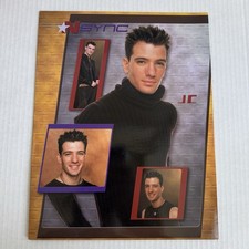 New Unused Vintage 2001 NSYNC Portfolio Folder JC Memorabilia School Supply