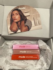 RHODE PEPTIDE LIP TREATMENT TRIO STRAWBERRY  GLAZE JELLY BEAN AND SALTY TAN NEW